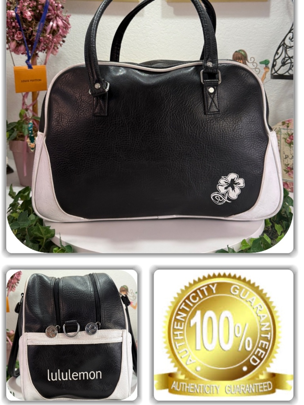 FANTASTIC LULULEMON BLACK LARGE DUFFLE BAG!